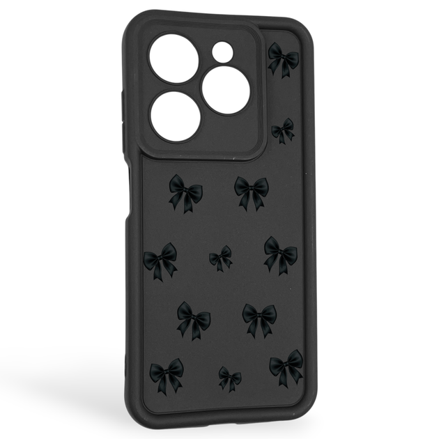 Чохол силіконовий Soft Touch з 3D принтом для Tecno Spark 20C BG7n чорний (Повний захист камери) - Фото 1 Чохол силіконовий Soft Touch з 3D принтом для Tecno Spark 20C BG7n чорний (Повний захист камери) - зображення 1