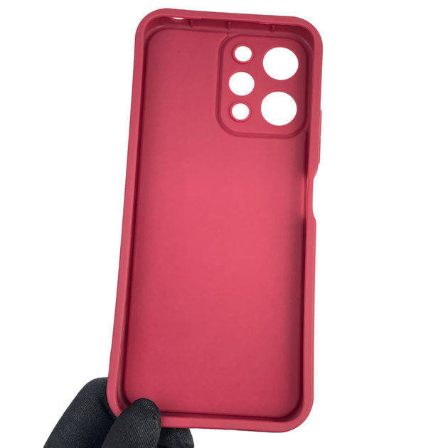 Чехол силиконовый Soft Touch с 3D принтом для Xiaomi Redmi 12 бордовый (Полная защита камеры) - Фото 4 Чехол силиконовый Soft Touch с 3D принтом для Xiaomi Redmi 12 бордовый (Полная защита камеры) - изображение 4