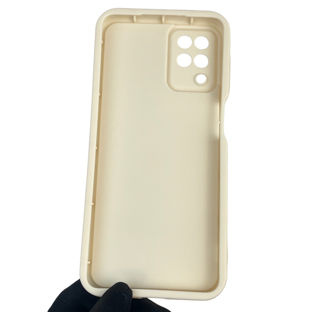 Чохол силіконовий оригінальний Soft Touch з 3D принтом милий ведмедик для Samsung Galaxy M12 (SM-M127F) молочний (Повний захист камери) - зображення 5