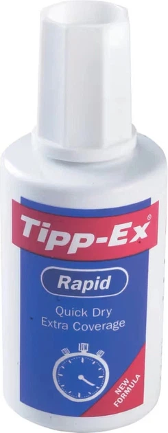 Zestaw korektorów w płynie z gąbką BIC Tipp-Ex Rapid 20 ml 10 szt (ZES3086126100302) - obraz 2
