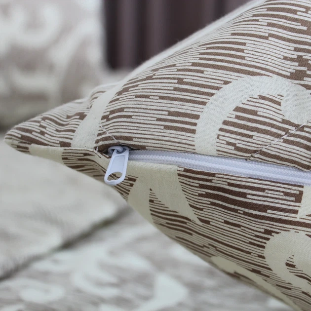 Покрывало плед ТЕП ELEGANT COTTON Beige and White 220×240 см евро, хлопок, стеганое, мягкое, Oeko-Tex 100 г/м² (4-04578_32778) - Фото 5 Покрывало плед ТЕП ELEGANT COTTON Beige and White 220×240 см евро, хлопок, стеганое, мягкое, Oeko-Tex 100 г/м² (4-04578_32778) - изображение 5