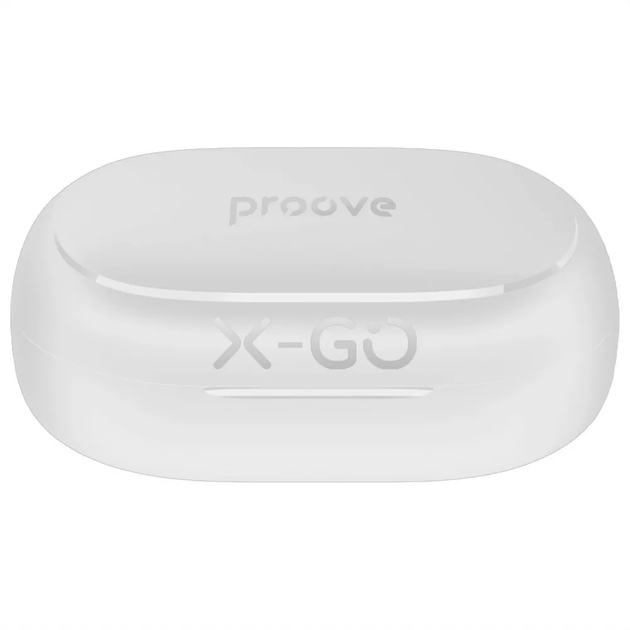 Бездротові навушники Proove X-Go TWS (APP) Bluetooth 5.4 кейс 400 мАг White (TWXG0001AP02) - Фото 3 Бездротові навушники Proove X-Go TWS (APP) Bluetooth 5.4 кейс 400 мАг White (TWXG0001AP02) - зображення 3