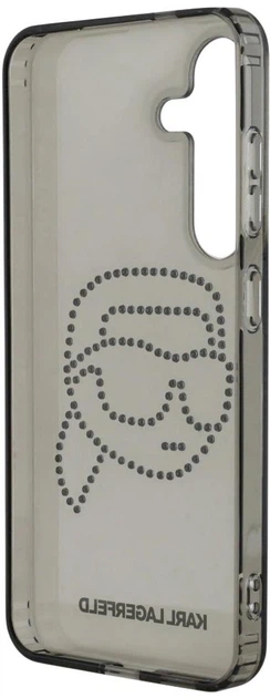 Etui Karl Lagerfeld Rhinestones Karl Head Logo do Samsung Galaxy S25 Black (3666339450090) - obraz 6