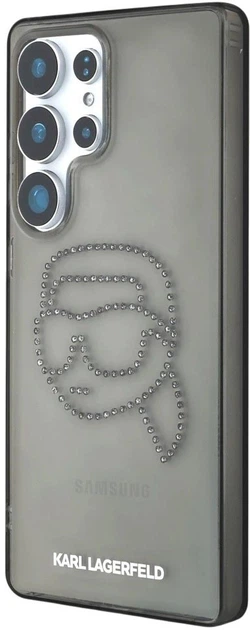 Etui Karl Lagerfeld Rhinestones Karl Head Logo do Samsung Galaxy S25 Ultra Black (3666339450106) - obraz 2