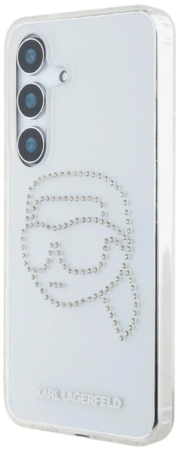 Панель Karl Lagerfeld Rhinestones Karl Head Logo для Samsung Galaxy S25 Transparent (3666339450137) - зображення 2