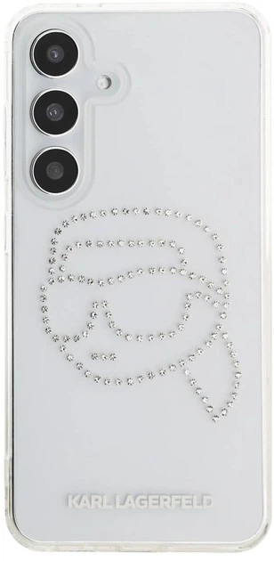 Панель Karl Lagerfeld Rhinestones Karl Head Logo для Samsung Galaxy S25 Transparent (3666339450137) - зображення 3