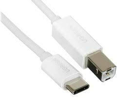 Кабель для принтера или сканера UGREEN US241 USB-C to USB 2.0 Print Cable 1.5m белый 40417 - изображение 3