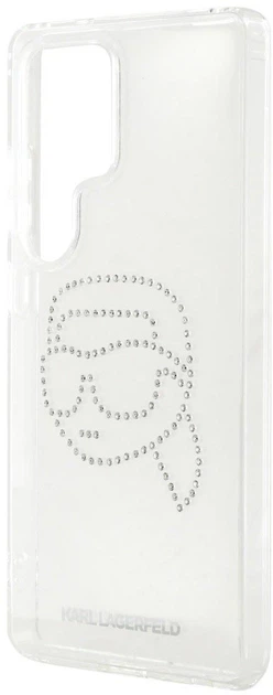 Etui Karl Lagerfeld Rhinestones Karl Head Logo do Samsung Galaxy S25 Ultra Transparent (3666339450144) - obraz 5