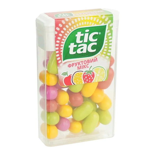 Упаковка драже Tic Tac Фруктовий Мікс 18 г * 12 шт - зображення 2