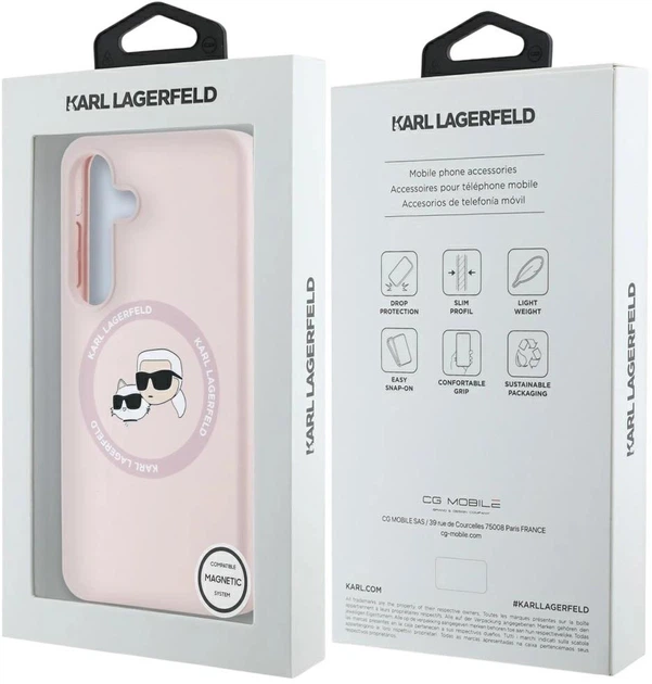 Панель Karl Lagerfeld Rhinestones Karl Head Logo для Samsung Galaxy S25 Plus Pink (3666339450168) - зображення 8