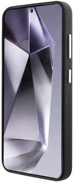 Панель Karl Lagerfeld Saffiano Full Wrapped Elongated Metal Logo MagSafe для Samsung Galaxy S25 Black (3666339450236) - зображення 7