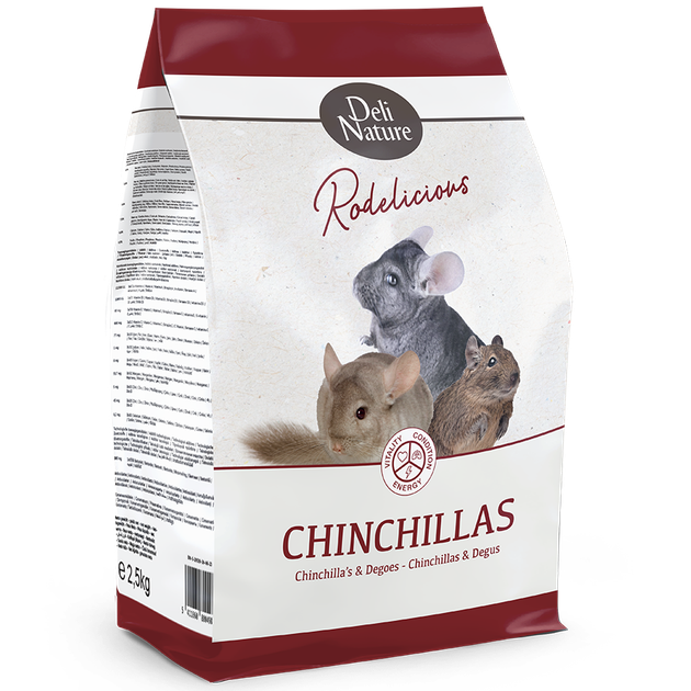 Полнорационный корм для шиншилл Deli Nature Rodelicious CHINCHILLAS 2.5 кг. - Фото 1 Полнорационный корм для шиншилл Deli Nature Rodelicious CHINCHILLAS 2.5 кг. - изображение 1