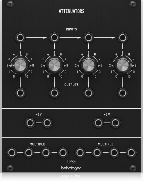 Moduł syntezatora modularnego Behringer CP35 ATTENUATORS 0720-ABF (4033653031776) - obraz 2