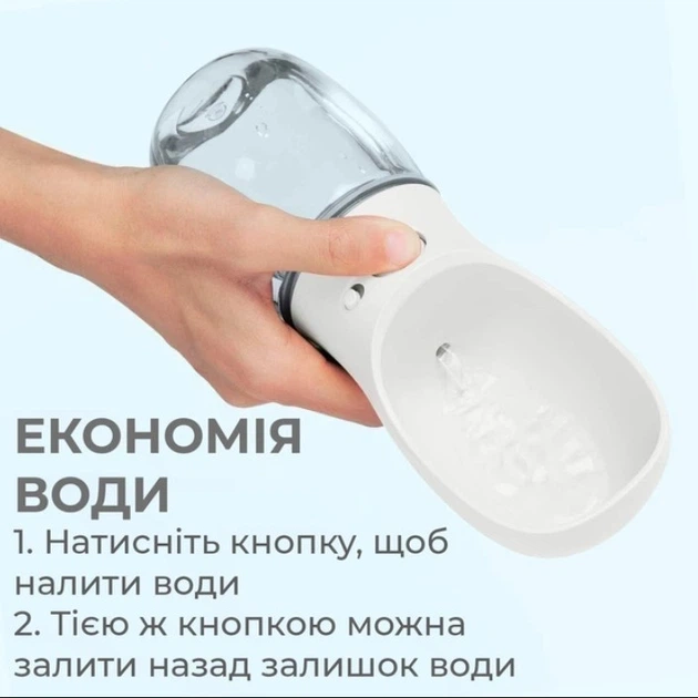 Дорожная бутылка для животных, портативная поилка для собак и кошек 350мл Черная - Фото 5 Дорожная бутылка для животных, портативная поилка для собак и кошек 350мл Черная - изображение 5