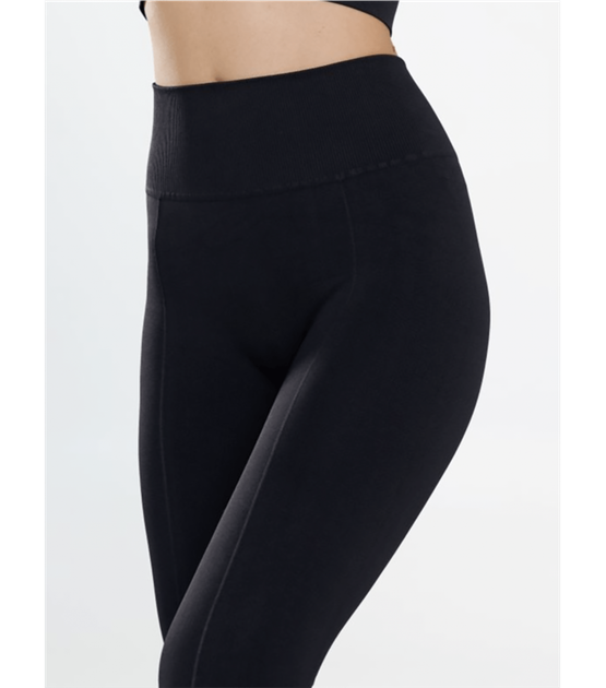 Cпортивные бесшовные леггинсы со штрипками - Giulia - LEGGINGS STRAPS ENERGY - L/XL - Black - изображение 2