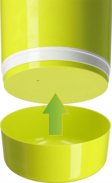 Круглий горщик для квітів Kadax Chisa 29 см Лимонний (K1195) - зображення 2