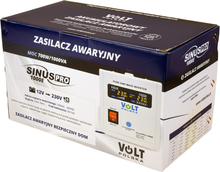 ДБЖ Volt Polska SINUS PRO 1000 E 12/230V 700/1000W (3SP091012E) - зображення 8