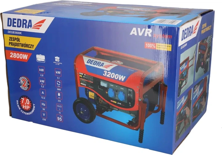 Agregat prądotwórczy Dedra DEGB3600K 3.2 kW (5902628762528) - obraz 8