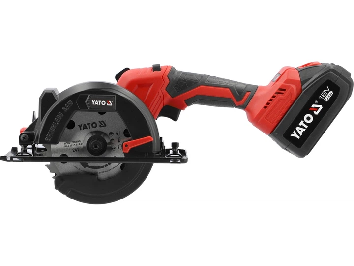 Pilarka tarczowa YATO 18V 2 x 4 Ah 140 mm YT-8281185 (5906083099311) - obraz 3