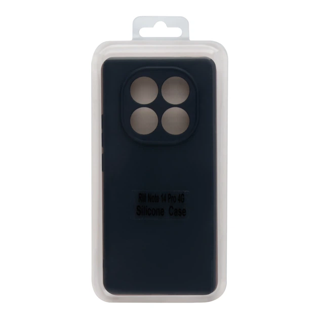 Чехол для Xiaomi Redmi Note 14 Pro 4G Silicone Cover Full Camera (A) Dark Blue - изображение 2