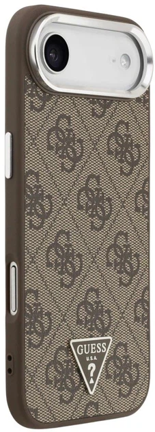 Панель Guess 4G Triangle Logo MagSafe для Apple iPhone Air Brown (3666339517601) - зображення 4