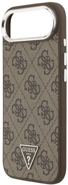 Панель Guess 4G Triangle Logo MagSafe для Apple iPhone Air Brown (3666339517601) - зображення 5