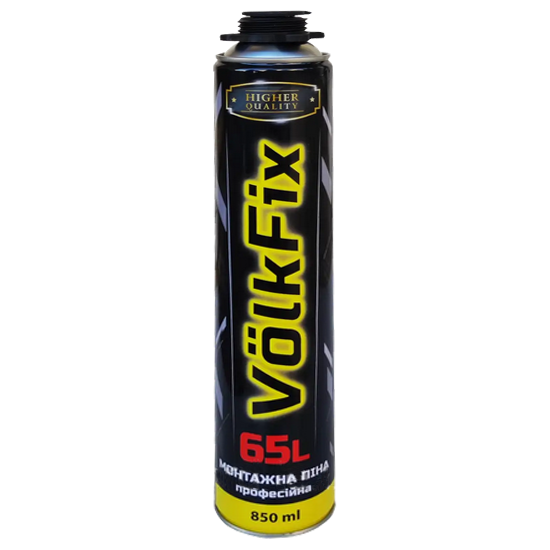 Піна монтажна професійна Volk Fix 850 мл/65 л - Фото 1 Піна монтажна професійна Volk Fix 850 мл/65 л - зображення 1