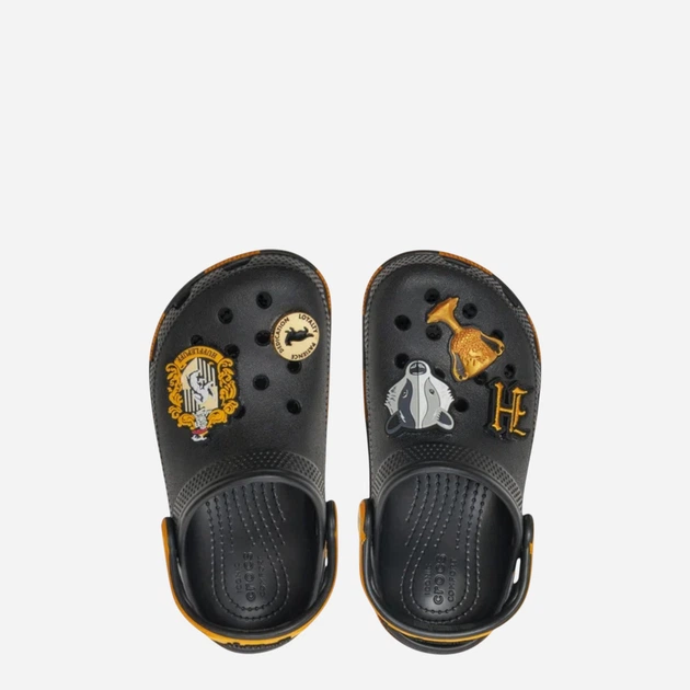 Чоловічі крокси Crocs Harry Potter Classic Hufflepuff Clog 210529-90H 43-44 (M10/W12) 28 см Чорні (196265224807) - зображення 3