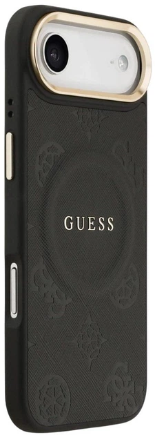 Etui Guess Peony Hot Stamp MagSafe do Apple iPhone Air Black (3666339519681) - obraz 4