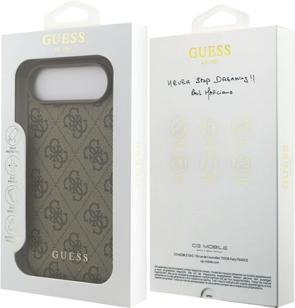 Etui Guess 4G Classic do Apple iPhone Air Brown (GUHCP16SG4GFBR) - obraz 8
