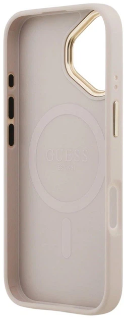 Панель Guess 4G Stripe MagSafe для Apple iPhone 17 Pink (3666339515706) - зображення 6