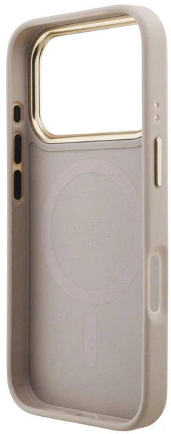 Панель Guess 4G Stripe MagSafe для Apple iPhone 17 Pro Max Pink (3666339520816) - зображення 6