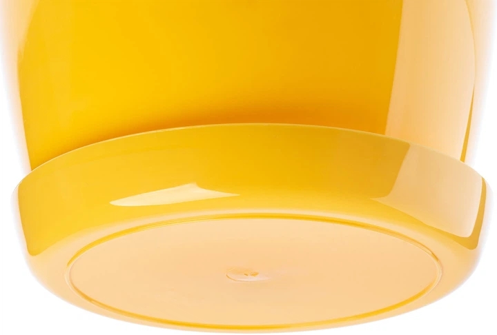 Doniczka na kwiaty z podstawką Kadax Agen 20 cm 3 szt. Zółty (K10598) - obraz 4