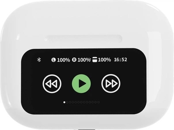 Навушники Gembird TWS-LCD-ANC-01-W White - зображення 4