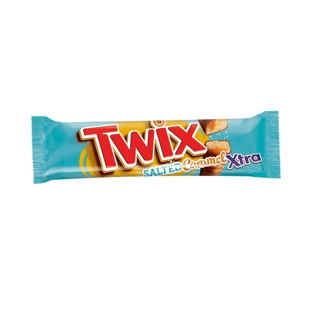 Батончик-печиво Twix Xtra Salted Caramel Твікс “Солона Карамель” 75 г - Фото 1 Батончик-печиво Twix Xtra Salted Caramel Твікс “Солона Карамель” 75 г - зображення 1