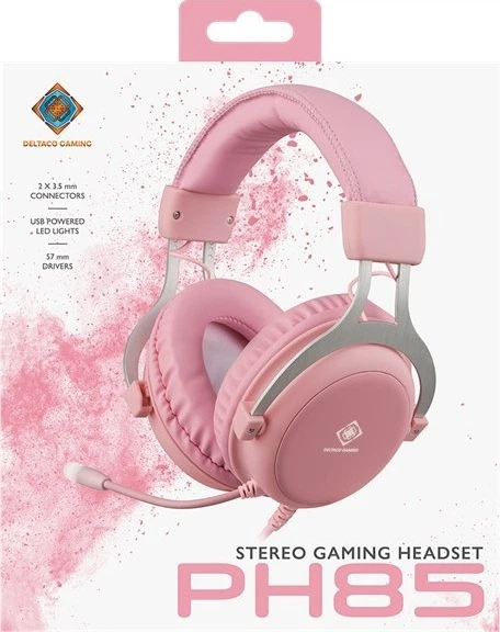 Навушники Deltaco Gaming PH85 Pink (GAM-030-P) - зображення 7