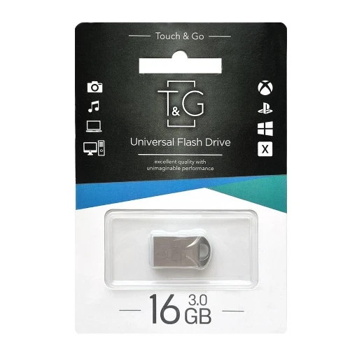Флеш накопичувач USB 16Gb T&G Metal TG106, Silver, USB 3.0 (TG106-16G3) - зображення 5