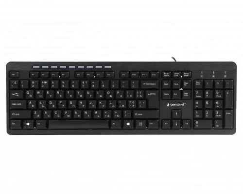 Клавиатура Gembird KB-UM-106-UA, Black, USB, мультимедийная, украинская раскладка, 1.45 м - изображение 4