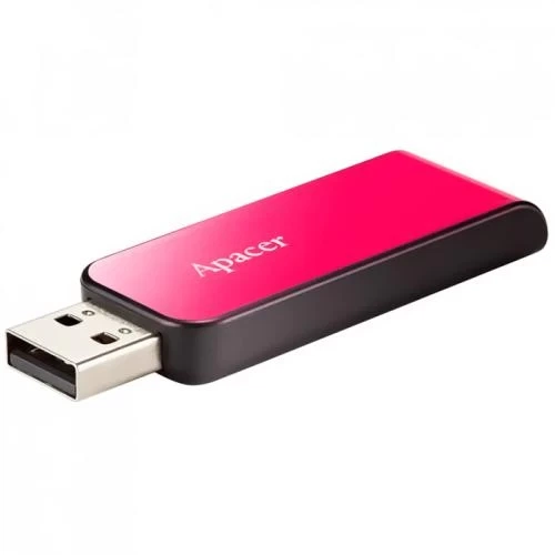 Флеш накопитель USB 64Gb Apacer AH334, Pink/Black, USB 2.0 (AP64GAH334P-1) - изображение 2