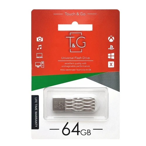 Флеш накопичувач USB 64Gb T&G Metal TG103, Silver, USB 2.0 (TG103-64G) - Фото 5 Флеш накопичувач USB 64Gb T&G Metal TG103, Silver, USB 2.0 (TG103-64G) - зображення 5