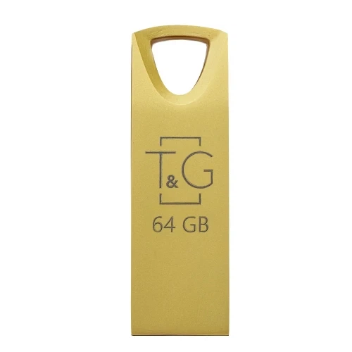 Флеш накопитель USB 64Gb T&G Metal TG117, Gold, USB 2.0 (TG117GD-64G) - Фото 3 Флеш накопитель USB 64Gb T&G Metal TG117, Gold, USB 2.0 (TG117GD-64G) - изображение 3