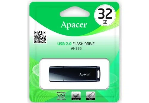 Флеш накопичувач USB 32Gb Apacer AH336, Black, USB 2.0 (AP32GAH336B-1) - зображення 3