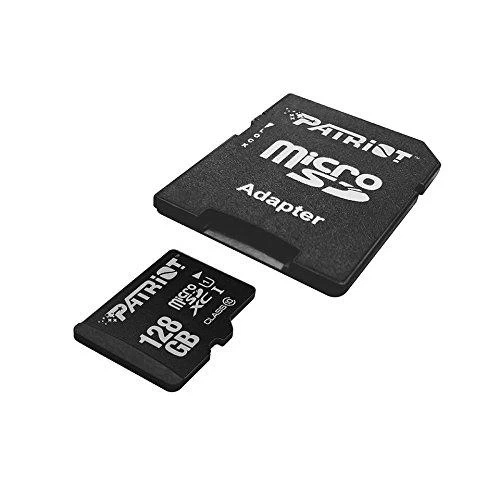 Карта пам'яті microSDXC, 128Gb, Patriot LX, Class10 UHS-I U1, SD адаптер, до 80 МБ/с (PSF128GMCSDXC10) - Фото 3 Карта пам'яті microSDXC, 128Gb, Patriot LX, Class10 UHS-I U1, SD адаптер, до 80 МБ/с (PSF128GMCSDXC10) - зображення 3