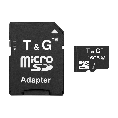 Карта пам'яті microSDHC, 16Gb, T&G, SD адаптер (TG-16GBSD10U1-01) - Фото 3 Карта пам'яті microSDHC, 16Gb, T&G, SD адаптер (TG-16GBSD10U1-01) - зображення 3