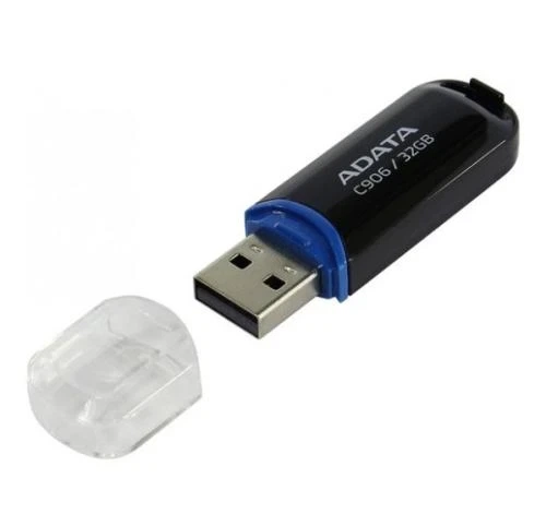 Флеш накопичувач USB 32Gb ADATA C906, Black, USB 2.0 (AC906-32G-RBK) - Фото 2 Флеш накопичувач USB 32Gb ADATA C906, Black, USB 2.0 (AC906-32G-RBK) - зображення 2