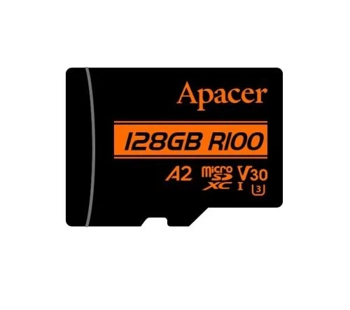 Карта пам'яті microSDXC, 128Gb, Apacer R100, SD адаптер (AP128GMCSX10U8-R) - зображення 3