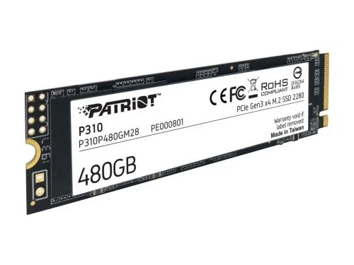 Твердотельный накопитель SSD 480Gb, Patriot P310, PCI-E 3.0 x4, M.2 (P310P480GM28) - изображение 6