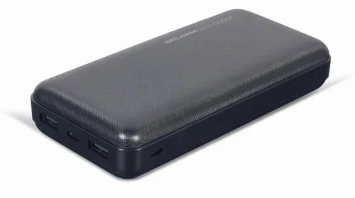 Універсальна мобільна батарея 20000 mAh, Gembird PB20-02, Black - Фото 5 Універсальна мобільна батарея 20000 mAh, Gembird PB20-02, Black - зображення 5