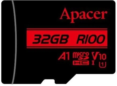 Карта пам'яті microSDHC, 32Gb, Apacer R100, без адаптера (AP32GMCSH10UB-RA) - Фото 3 Карта пам'яті microSDHC, 32Gb, Apacer R100, без адаптера (AP32GMCSH10UB-RA) - зображення 3