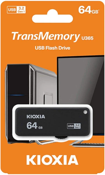 Флеш пам'ять KIOXIA TransMemory U365 64GB USB 3.2 Gen 1 (LU365K064GG4) - зображення 3